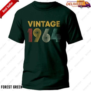 Vintage 1964 T-Shirt for Men and Women Celebrating 60th Birthday in Style - Picture 1 of 12