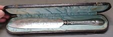 Tifft & Whiting Coin Silver Bread or Cake Knife in Case