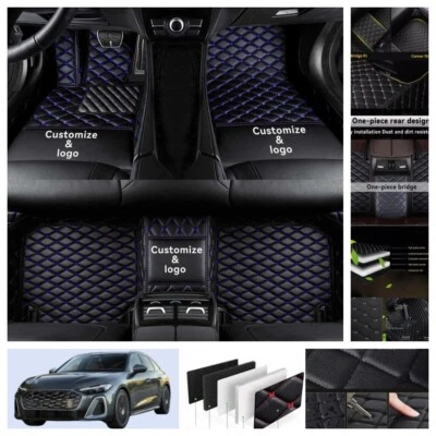 For Audi S5 Convertible 2009-2023 Car Floor Mats Leather Auto Foot Pads Carpets - Изображение 1 из 4