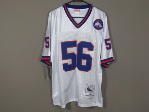 Lawrence Taylor New York Giants Throwback SPIDER 43 Jersey White Size 48 Medium Cover