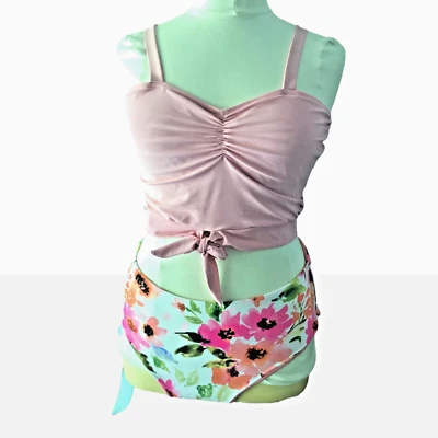 Parte inferior de bikini hipster talla grande Coral Reef correa ajustable talla 12/14 Foto 1 de 4