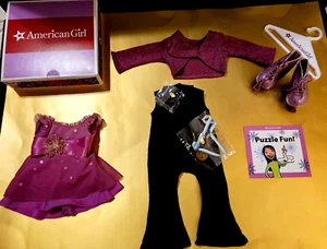 American Girl 2-in-1 lila Eislauf Outfit "GYOX" * ideal für Mia *oder Lila* - Bild 1 von 14