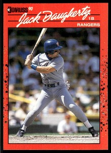1990 Donruss Jack Daugherty Rookie Texas Rangers #461