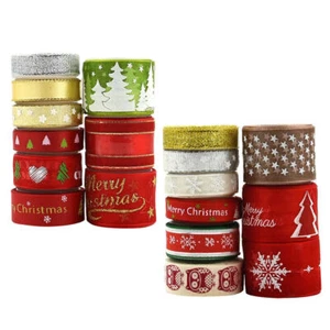 18 Rollen Schleifenband Weihnachten Hochzeit Party Geschenkband Set - Bild 1 von 12