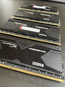 64GB HyperX PREDATOR QUAD-DDR4 3000MHz X.M.P (4 x 16GB) - Picture 1 of 3