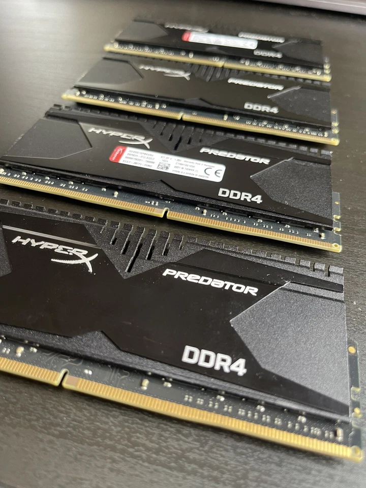64GB HyperX PREDATOR QUAD-DDR4 3000MHz X.M.P (4 x 16GB) - Image 1 of 3