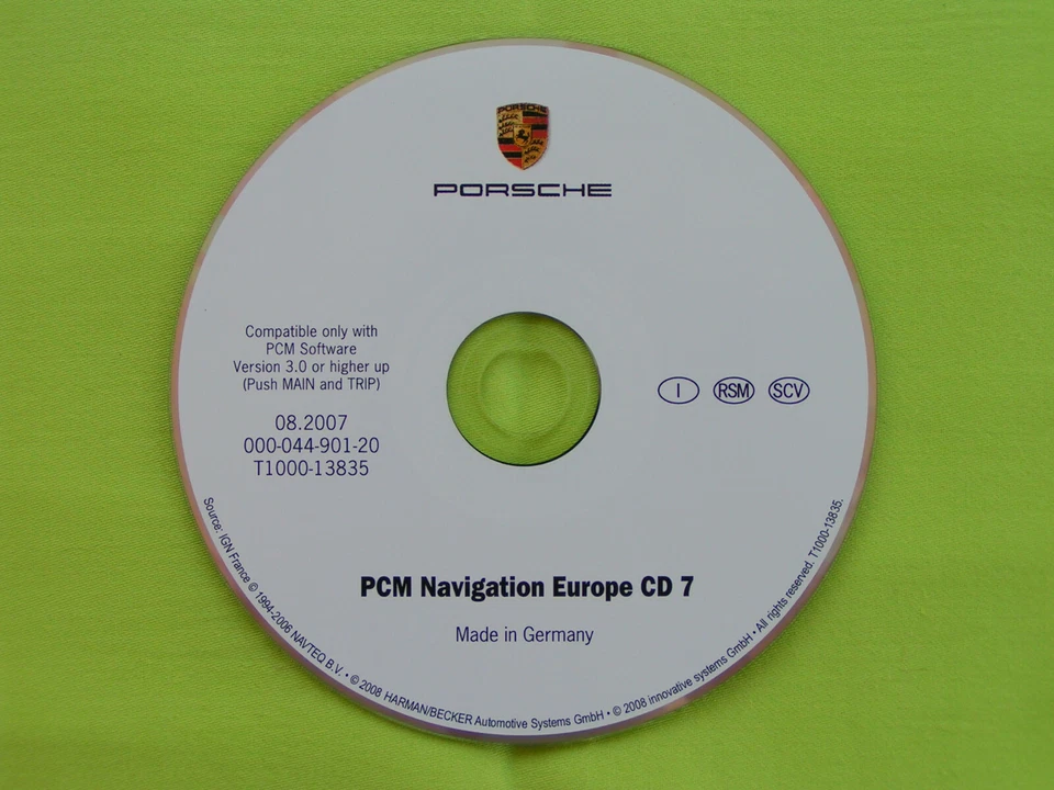 NAVIGATION CD ITALIEN 2007 PORSCHE PCM 2.0 CAYENNE BOXSTER 986 CAYMAN 911 996 - Bild 1 von 1