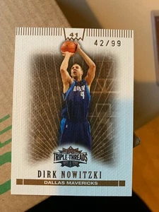 2008 TOPPS TRIPLE THREADS DIRK NOWITZKI 42/99 SEPIA ~ #41 - Picture 1 of 1