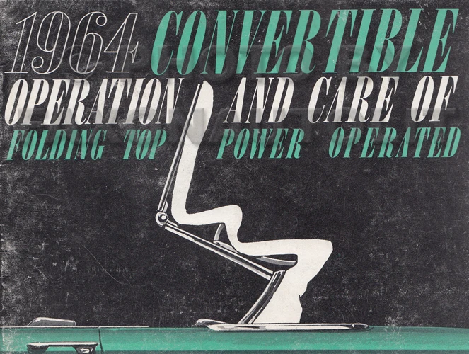 1964 Cadillac Eldorado E Deville Convertible Top Owners Manuale Originale Raro - Immagine 1 di 1