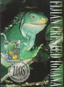 Fijian Crested Iguana Lizard Animal Postcard / MaxiCard Mint New Condition - Picture 1 of 1