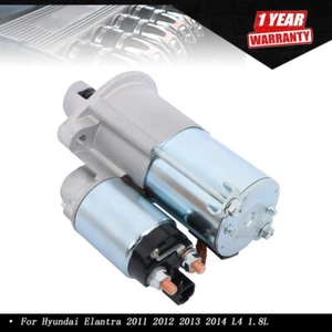 Starter For Hyundai Elantra 2011 2012 2013 2014 L4 1.8L 6967 36100-2E500 - Picture 1 of 9