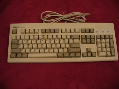 Vintage Dell SK-1000REW Wired Keyboard (white) - Nice Example! - Image 1 of 4