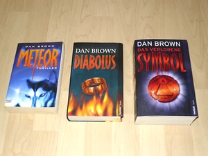 3x DAN BROWN Bücher, Romane: METEOR, DIABOLUS, DAS VERLORENE SYMBOL - Bild 1 von 8