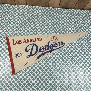 Vintage Los Angeles Dodgers Felt Pennant MLB Baseball Full Size 30x12 1970’s - Picture 1 of 24