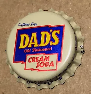 Dad's Cream Soda Kronkorken 60er Kunststoff gefüttert Vintage 10er Set NOS unbenutzt - Bild 1 von 2