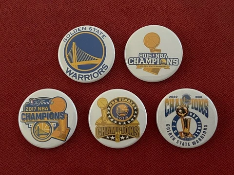 Golden State Warriors GSW NBA Finals Champions 5 x 1.75" fridge magnets Cover