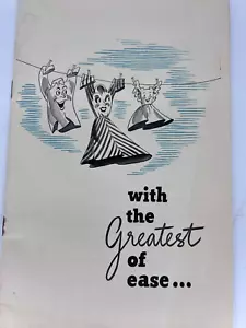 General Electric GE Laundry Help Book with the Greatest of Ease 5.5 X 8.5" 1949 - Picture 1 of 7