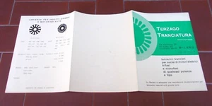 Brochure TERZAGO TRANCIATURA Milano lamierini depliant 1950 INDUSTRIA Pubblicità - Imagen 1 de 2