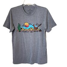 Coachella Music Festival T-shirt Tee Gray Size M 2018 Lineup Double Graphics