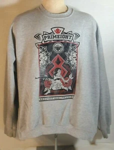 Gildan Heather Gray Sweatshirt "Primeight" "Greatest Quality Living" 2x Large - Picture 1 of 7
