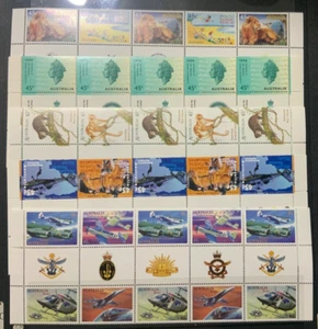 AUSTRALIA: selection of GUTTER BLOCKS OF 10 PERFET MUH. LFW 46 - Bild 1 von 1