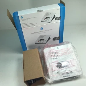 ATT Answering Machine System 1740 Digital SIMPLE White Compact 60 Minute Message - Zdjęcie 1 z 13