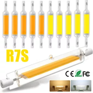 R7s LED Leuchtmittel COB 78mm 118mm Dimmbar Glasröhre Ersetzen Halogenlampe 5W - Bild 1 von 15