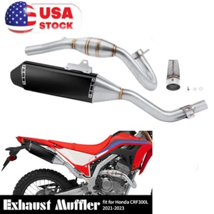 Exhaust Full Muffler System Pipe Stainless For Honda CRF 300L RALLY 2021-2025 US - Picture 1 of 12