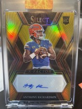 Anthony Richardson 2023 Select Draft Picks X-Factor Auto GOLD 9/10🔥COLTS