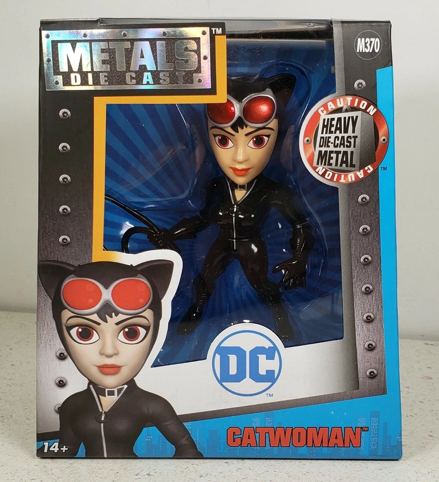 Figura fundida a presión de metales de 4 pulgadas Catwoman de Jada DC Comics M370 nueva 2016 sello de fábrica Foto 1 de 4
