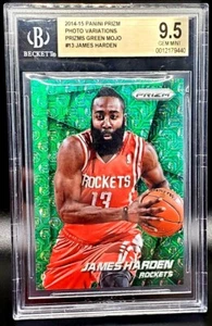 James Harden 2014-15 Panini PRIZM FOTO VARIATIONEN GRÜN MOJO 1/25 BGS 9,5 1/1 - Bild 1 von 3
