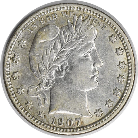 1907-D Barber Silver Quarter DDO FS-301 AU Slider Uncertified #1051 Cover