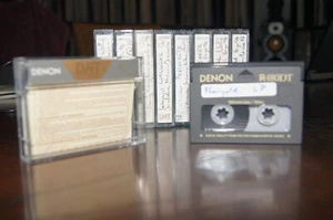 10x DENON DAT DDS DATA CARTRIDGE - R-180DT - 1x BESPIELT - KASSETTEN - DAT - Photo 1/2