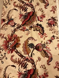 Vintage Waverly Wimbledon Kollektion Polsterstoff 106”x54” Burgunder Beige 3 Yards - Bild 1 von 6