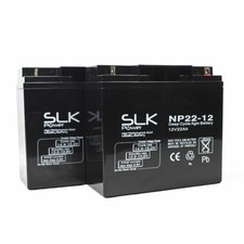 PAIR 12v 22ah Mobility Scooter Batteries for Pride Go Go Elite Traveller Plus
