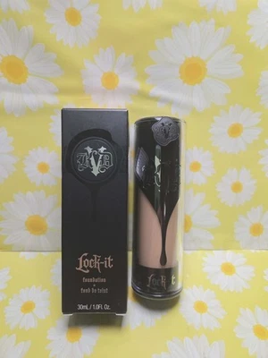 KVD Kat Von D Lock It Foundation Original 1.0 oz LIGHT 49 NEUTRAL NEW in box - Image 1 of 4