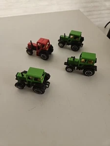 Micro Machines Vehicles Lot Of 4 Tractors - Picture 1 of 13