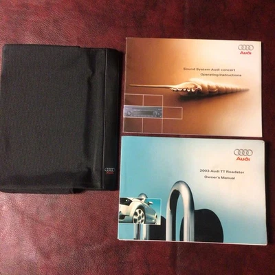 2003 AUDI TT ROADSTER OWNERS MANUAL BOOKS GUIDE CASE ALL MODELS - Image 1 of 4