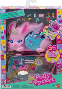 Polly Pocket Usable Viaje Conejito Unicornio Compacto Monedero Juego 12 Accesorios - Imagen 1 de 5