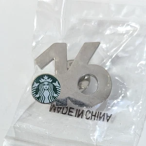 Authentic Starbucks 16 Year Anniversary Partner Lapel Pin - NEW - Picture 1 of 2