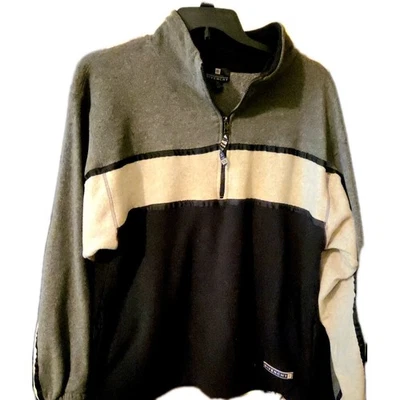 Pullover vintage Givenchy Activewear polar 1/4 cremallera. Talla grande Foto 1 de 4