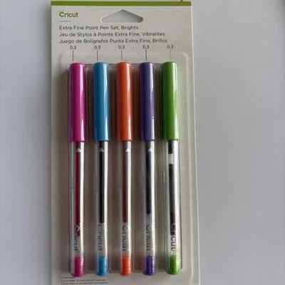 Juego de 5 bolígrafos de punta extra fina Cricut 0,3 para Maker, Explore One & Air 2 Foto 1 de 4