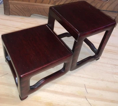 Lovely Japanese Small Wood Decorative Ikebana Shelf•antique - Image 1 of 4