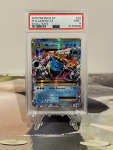 Pokemon Card M Blastoise EX - Evolutions Set No. 22 - PSA 9 MINT - Holo - Picture 1 of 2