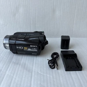 Sony HDR-SR7 60GB Handycam Camcorder Full HD 1080i – w/ Battery & Charger Tested - Picture 1 of 13