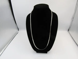 "Collar cadena espiga 925 plata esterlina italiana Milor vintage 12" con" - Imagen 1 de 2