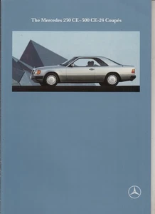 1990 MERCEDES BENZ W124 230 CE - 300 CE-24 COUPES German Brochure in English - Picture 1 of 5