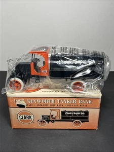 1925 Kenworth Tanker Clark Lockable Metal Vehicle Coin Bank 1:25 Diecast #3 B457 - Picture 1 of 13