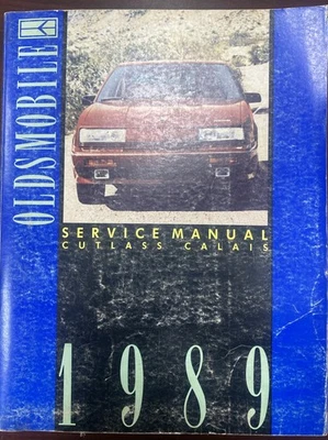 Oldsmobile Cutlass Calais 1989 manual de taller de reparación 89 Olds S SL International OEM Foto 1 de 4
