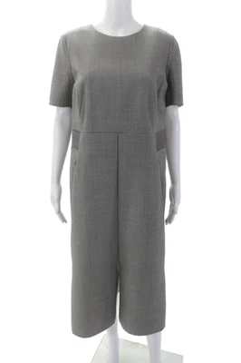 Vestido Akris para mujer a cuadros manga corta con cremallera negro blanco talla 10 Foto 1 de 4